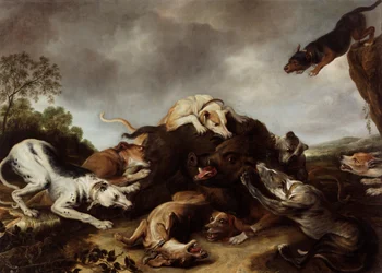 De zwijnenjacht